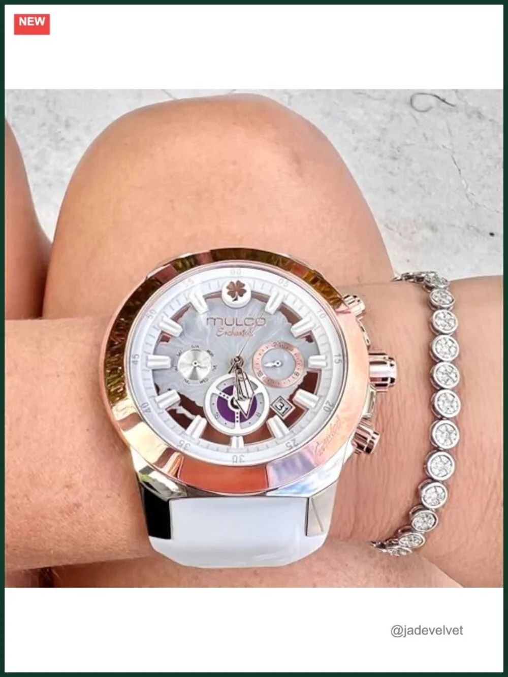 Luxury Waterproof Watch Women Rose Gold Stainless Steel Analog Silicone